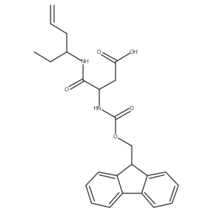 3-({[(9H-fluoren-9-yl)methoxy]carbonyl}amino)-3-[(hex-5-en-3-yl)carbamoyl]propanoic acid Structure