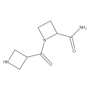 1-(Azetidine-3-carbonyl)azetidine-2-carboxamide Structure