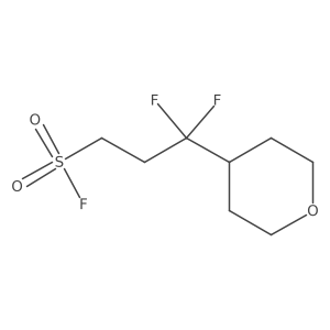3,3-Difluoro-3-(oxan-4-yl)propane-1-sulfonyl fluoride Structure