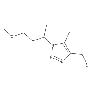 4-(chloromethyl)-1-(4-methoxybutan-2-yl)-5-methyl-1H-1,2,3-triazole结构式