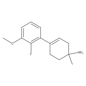 4-(2-Fluoro-3-methoxyphenyl)-1-methylcyclohex-3-en-1-amine Structure