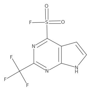 2-(trifluoromethyl)-7H-pyrrolo[2,3-d]pyrimidine-4-sulfonyl fluoride Structure