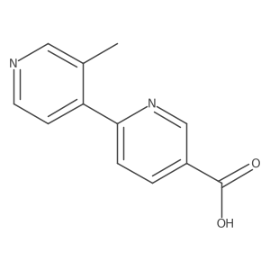 6-(3-Methylpyridin-4-yl)pyridine-3-carboxylic acid Structure