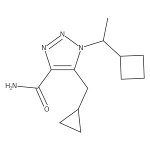 1-(1-cyclobutylethyl)-5-(cyclopropylmethyl)-1H-1,2,3-triazole-4-carboxamide Structure