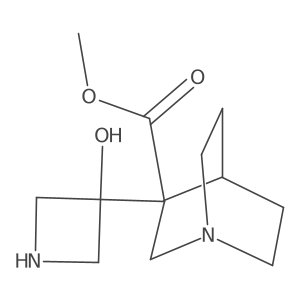 Methyl 3-(3-hydroxyazetidin-3-yl)-1-azabicyclo[2.2.2]octane-3-carboxylate Structure