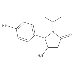 4-Amino-5-(4-aminophenyl)-1-(propan-2-yl)pyrrolidin-2-one结构式