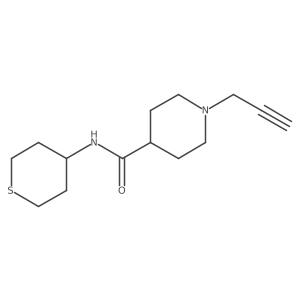 1-Prop-2-ynyl-N-(thian-4-yl)piperidine-4-carboxamide结构式