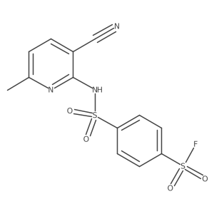 4-[(3-Cyano-6-methylpyridin-2-yl)sulfamoyl]benzene-1-sulfonyl fluoride Structure
