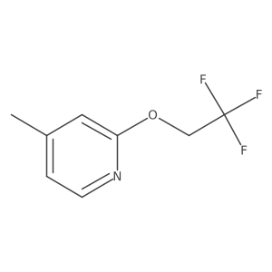 4-Methyl-2-(2,2,2-trifluoroethoxy)pyridine结构式