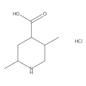2,5-Dimethylpiperidine-4-carboxylic acid hydrochloride Structure