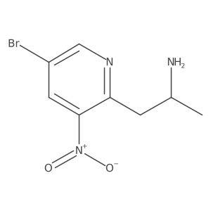(2R)-1-(5-bromo-3-nitropyridin-2-yl)propan-2-amine Structure