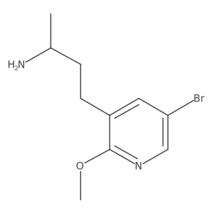 (2R)-4-(5-bromo-2-methoxypyridin-3-yl)butan-2-amine结构式