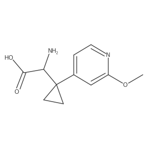 2-Amino-2-[1-(2-methoxypyridin-4-yl)cyclopropyl]acetic acid Structure