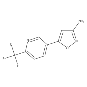 5-[6-(Trifluoromethyl)pyridin-3-yl]-1,2-oxazol-3-amine Structure