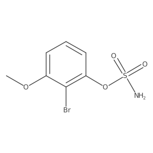 2-Bromo-3-methoxyphenyl sulfamate Structure