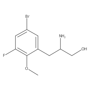 2-Amino-3-(5-bromo-3-fluoro-2-methoxyphenyl)propan-1-ol Structure