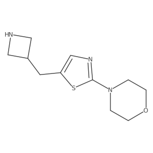 4-{5-[(Azetidin-3-yl)methyl]-1,3-thiazol-2-yl}morpholine Structure