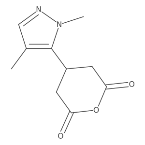 4-(1,4-dimethyl-1H-pyrazol-5-yl)oxane-2,6-dione Structure