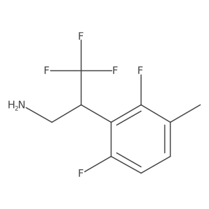 2-(2,6-Difluoro-3-methylphenyl)-3,3,3-trifluoropropan-1-amine结构式