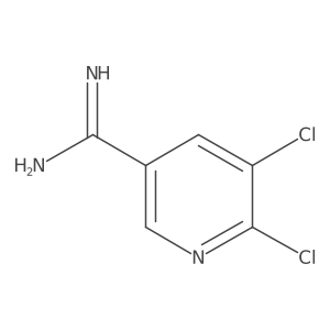 5,6-Dichloropyridine-3-carboximidamide Structure
