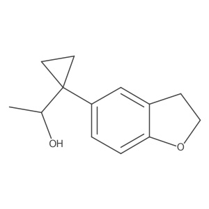 1-[1-(2,3-Dihydro-1-benzofuran-5-yl)cyclopropyl]ethan-1-ol Structure