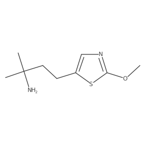 4-(2-Methoxy-1,3-thiazol-5-yl)-2-methylbutan-2-amine结构式
