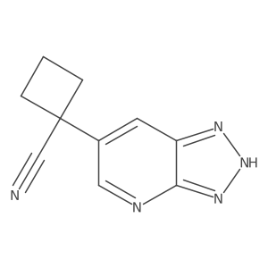 1-{3H-[1,2,3]triazolo[4,5-b]pyridin-6-yl}cyclobutane-1-carbonitrile结构式