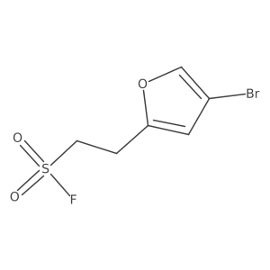 2-(4-Bromofuran-2-yl)ethane-1-sulfonyl fluoride结构式