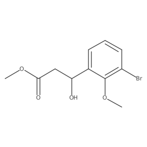 Methyl 3-(3-bromo-2-methoxyphenyl)-3-hydroxypropanoate结构式