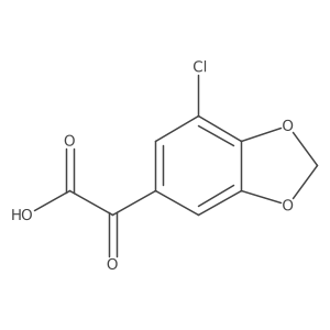 2-(7-Chloro-1,3-dioxaindan-5-yl)-2-oxoacetic acid Structure