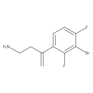 3-(3-Bromo-2,4-difluorophenyl)but-3-en-1-amine结构式