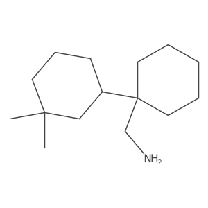 [1-(3,3-Dimethylcyclohexyl)cyclohexyl]methanamine Structure