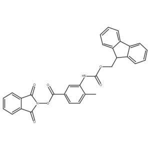 1,3-dioxo-2,3-dihydro-1H-isoindol-2-yl 3-({[(9H-fluoren-9-yl)methoxy]carbonyl}amino)-4-methylbenzoate结构式