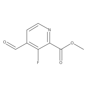 Methyl 3-fluoro-4-formylpyridine-2-carboxylate Structure