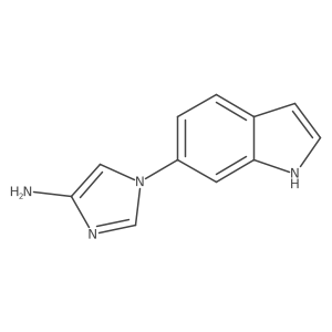 1-(1H-indol-6-yl)-1H-Imidazol-4-amine Structure