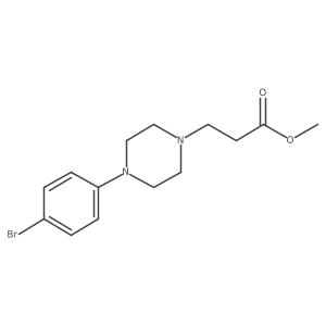 Methyl 3-(4-(4-bromophenyl)piperazin-1-yl)propanoate Structure