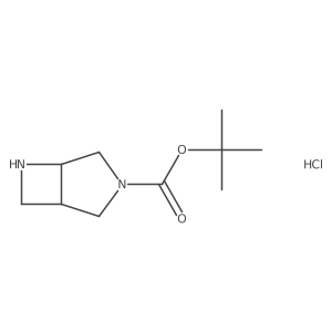 Tert-butyl 3,6-diazabicyclo[3.2.0]heptane-3-carboxylate;hydrochloride结构式