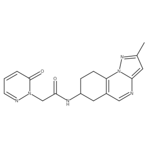 N-(2-methyl-6,7,8,9-tetrahydropyrazolo[1,5-a]quinazolin-7-yl)-2-(6-oxopyridazin-1-yl)acetamide结构式