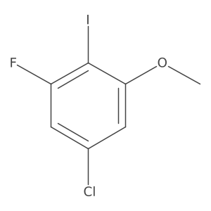 5-Chloro-1-fluoro-2-iodo-3-methoxybenzene Structure