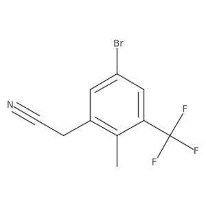 5-Bromo-2-methyl-3-(trifluoromethyl)phenylacetonitrile Structure