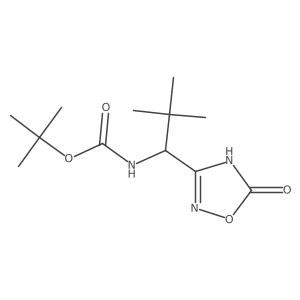 tert-butyl N-[1-(5-hydroxy-1,2,4-oxadiazol-3-yl)-2,2-dimethylpropyl]carbamate结构式