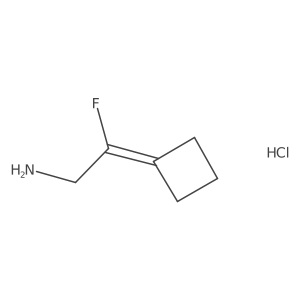2-Cyclobutylidene-2-fluoroethanamine;hydrochloride结构式