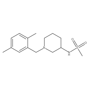 N-{1-[(2,5-dimethylphenyl)methyl]piperidin-3-yl}methanesulfonamide结构式