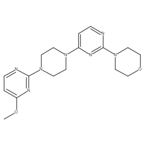 4-{4-[4-(4-Methoxypyrimidin-2-yl)piperazin-1-yl]pyrimidin-2-yl}morpholine Structure