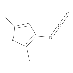 3-Isocyanato-2,5-dimethylthiophene结构式
