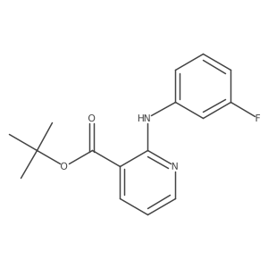 Tert-butyl 2-[(3-fluorophenyl)amino]pyridine-3-carboxylate结构式