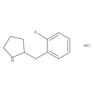 2-[(2-Fluorophenyl)methyl]pyrrolidine hydrochloride结构式