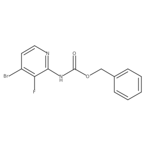 benzyl N-(4-bromo-3-fluoropyridin-2-yl)carbamate Structure