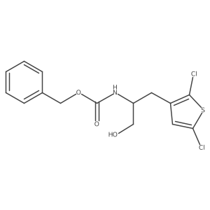 benzyl N-[1-(2,5-dichlorothiophen-3-yl)-3-hydroxypropan-2-yl]carbamate Structure