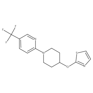 2-[4-(1,3-Thiazol-2-yloxy)piperidin-1-yl]-5-(trifluoromethyl)pyridine Structure